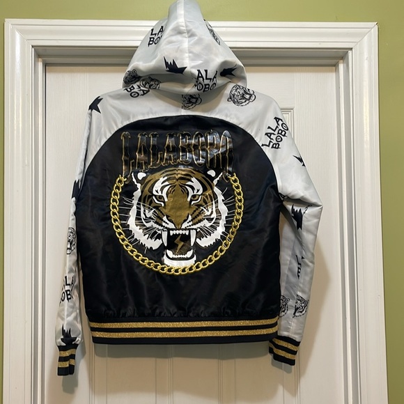 Lalabobo - Black and White Reversible Jacket - Tiger - size M - Picture 14 of 15